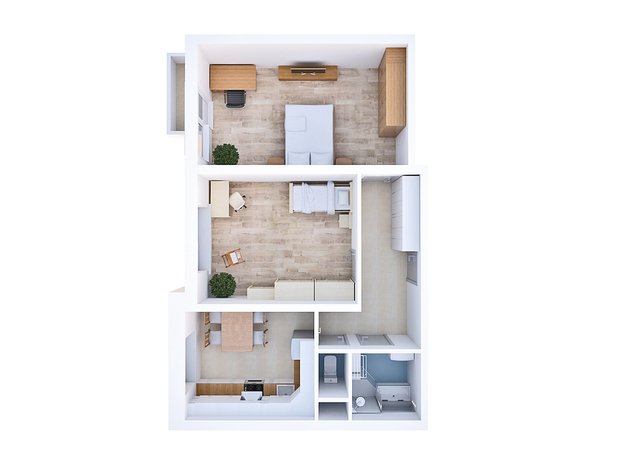 Фотография: Планировки в стиле , Квартира, Дома и квартиры, П-3 – фото на INMYROOM