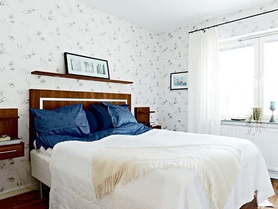 Фотография: Спальня в стиле Прованс и Кантри, Малогабаритная квартира, Квартира, Швеция, Дома и квартиры – фото на INMYROOM