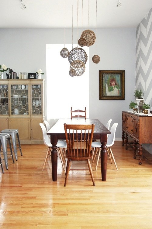 Фотография: Кухня и столовая в стиле , Индустрия, Новости, Обои, Геометрия в интерьере – фото на INMYROOM