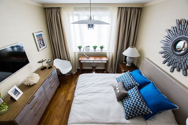Фотография: Спальня в стиле Современный, Декор интерьера, Интерьер комнат, Морской – фото на INMYROOM