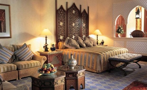 Дизайн спальни в марокканском стиле фото