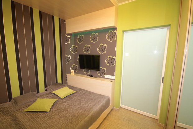 Фотография: Спальня в стиле Современный, Малогабаритная квартира, Квартира, Цвет в интерьере, Дома и квартиры, Белый – фото на INMYROOM
