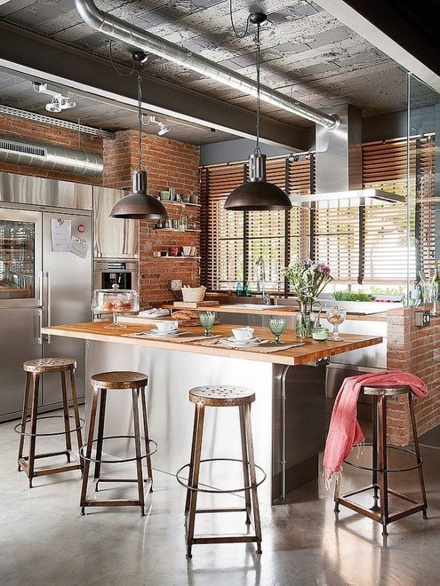Фотография: Кухня и столовая в стиле Лофт, Дизайн интерьера, Декор, Индустриальный – фото на INMYROOM