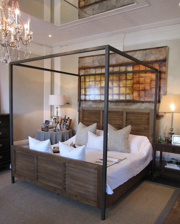 Фотография: Спальня в стиле Лофт, Декор интерьера, Мебель и свет, Балдахин – фото на INMYROOM