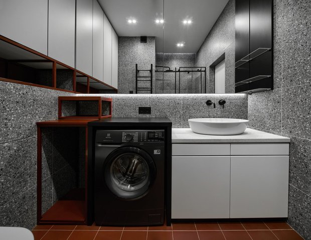Фотография:  в стиле , Ванная, Советы, стиральная машина, где разместить стиральную машину – фото на INMYROOM