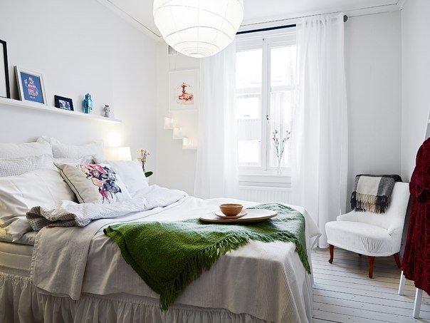 Фотография: Спальня в стиле Скандинавский, Декор интерьера, Интерьер комнат – фото на INMYROOM