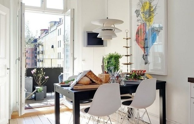 Фотография: Кухня и столовая в стиле Скандинавский, Малогабаритная квартира, Гид – фото на INMYROOM