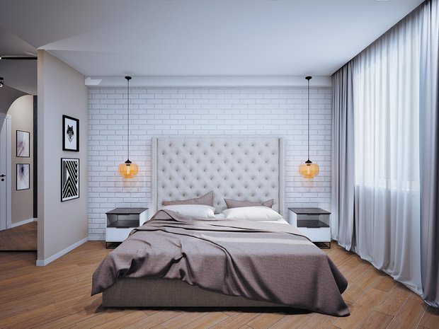 Фотография: Спальня в стиле Лофт, Современный, Классический, Квартира, Планировки, Мебель и свет, Проект недели – фото на INMYROOM