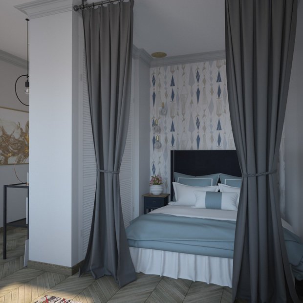 Фотография: Спальня в стиле Современный, Гостиная, Ремонт на практике, OBI, ОБИ – фото на INMYROOM