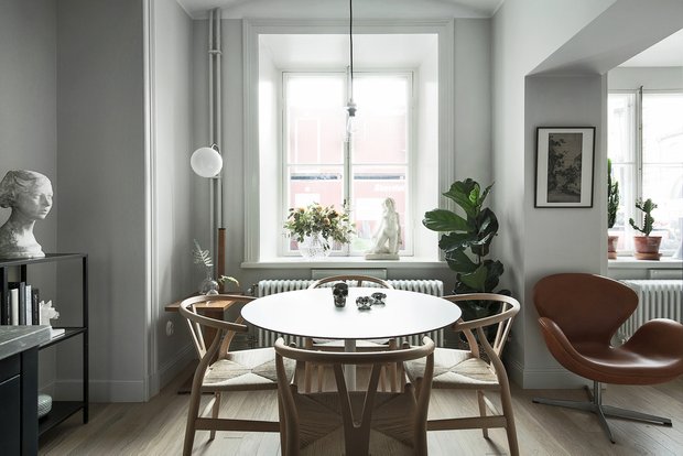 Фотография: Кухня и столовая в стиле Скандинавский, Декор интерьера, Малогабаритная квартира, Квартира, Швеция – фото на INMYROOM