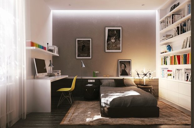 Фотография: Спальня в стиле Современный, Детская, Интерьер комнат, Декор – фото на INMYROOM