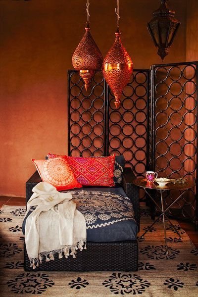 Фотография: Спальня в стиле Восточный, Декор интерьера, Декор, марроканский стиль в интерьере, марокканский стиль – фото на INMYROOM