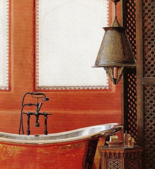 Фотография: Ванная в стиле Восточный, Декор интерьера, Дом, Декор дома, Цвет в интерьере – фото на INMYROOM