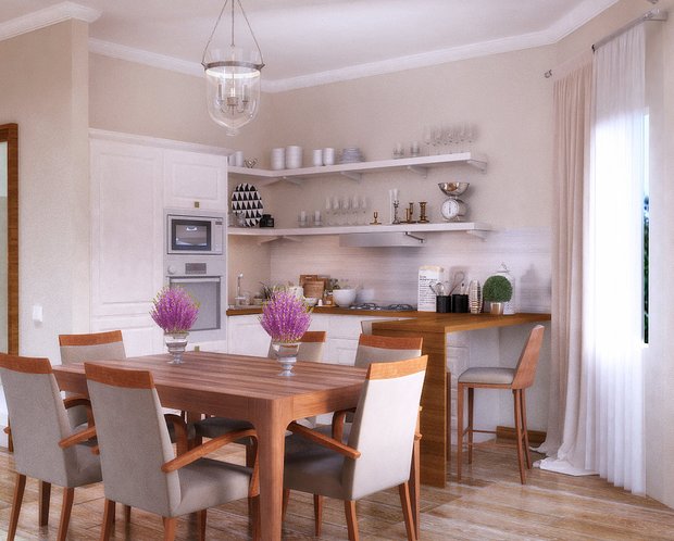 Фотография: Кухня и столовая в стиле Современный, Гостиная, Советы – фото на INMYROOM