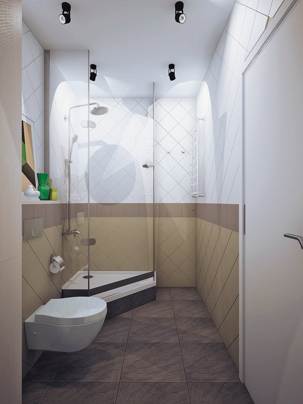 Фотография: Ванная в стиле Современный, Классический, Квартира, Планировки, Мебель и свет, Проект недели – фото на INMYROOM