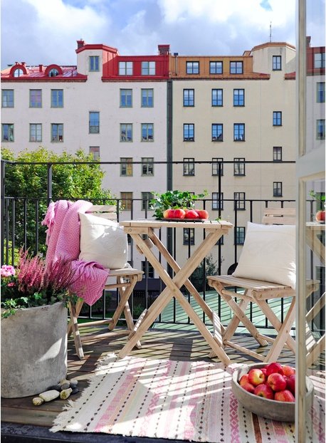 Фотография: Балкон, Терраса в стиле Скандинавский, Интерьер комнат – фото на INMYROOM