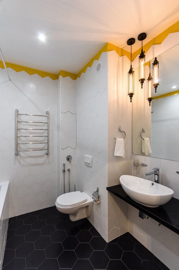 Фотография: Ванная в стиле Современный, Советы, Гид, отделка стен в ванной, интересная плитка в ванной, плитка в ванной – фото на INMYROOM