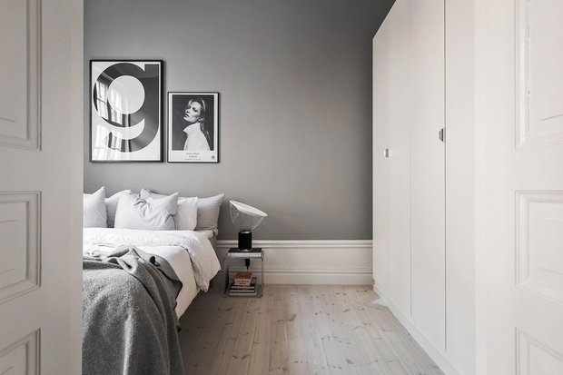 Фотография: Спальня в стиле Скандинавский, Декор интерьера, Малогабаритная квартира, Квартира, Швеция – фото на INMYROOM