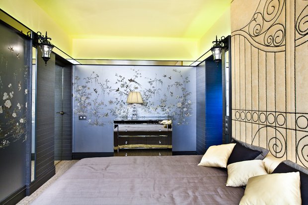 Фотография: Спальня в стиле Современный, Восточный, Эклектика, Интерьер комнат, Проект недели – фото на INMYROOM