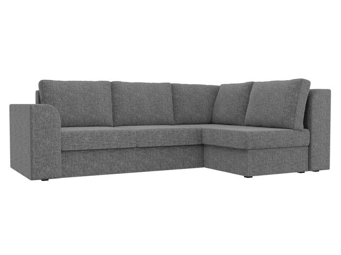 Угловой диван-кровать Пауэр серого цвета