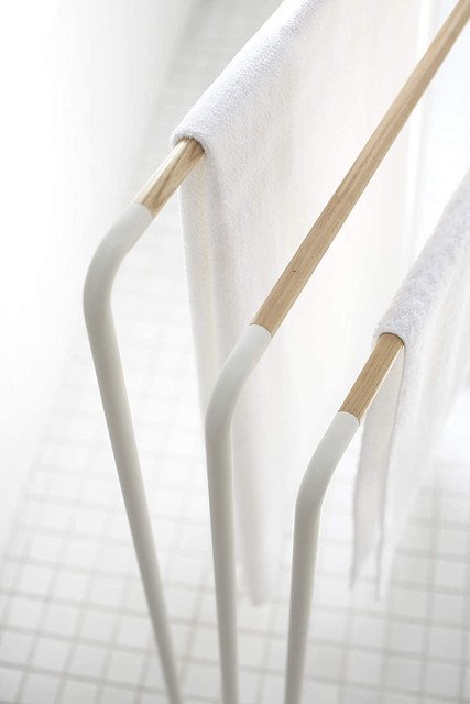 Стойка-держатель для полотенец Plain белого цвета