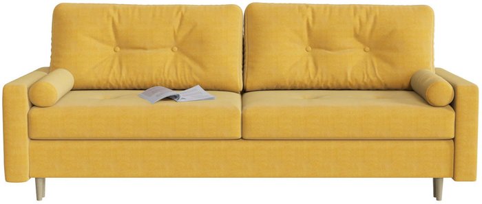 Диван-кровать Белфаст Yellow желтого цвета - купить Прямые диваны по цене 39655.0