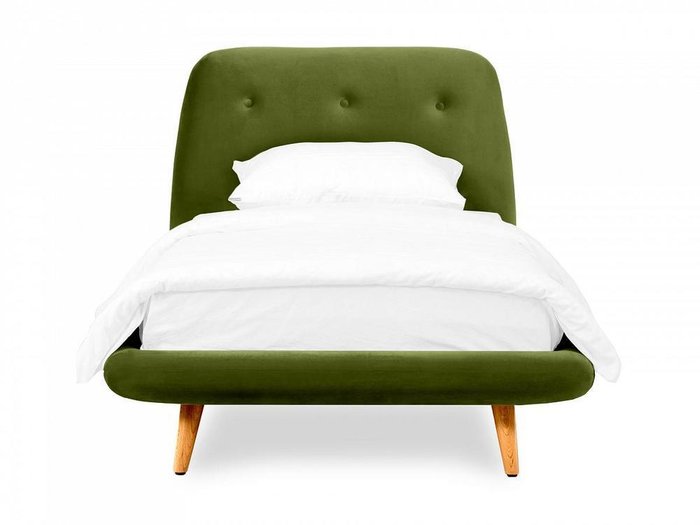 Кровать Loa 90х200 зеленого цвета