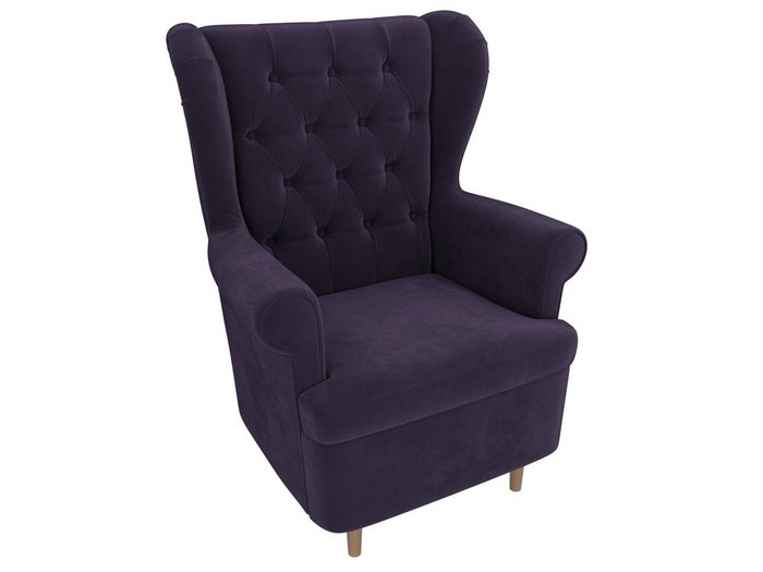Кресло Торин Люкс темно-фиолетового цвета