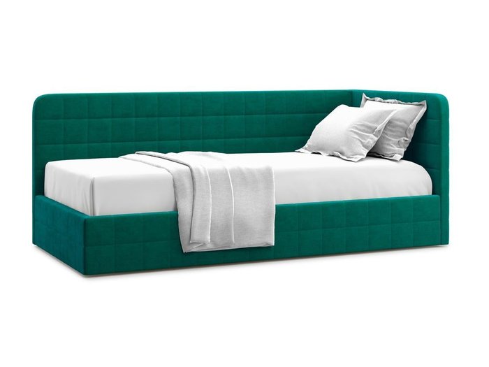Кровать с подъемным механизмом Tichina 90х200 зеленого цвета