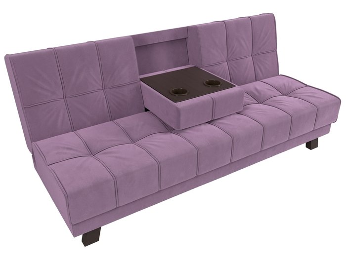 Прямой диван-кровать Винсент сиреневого цвета