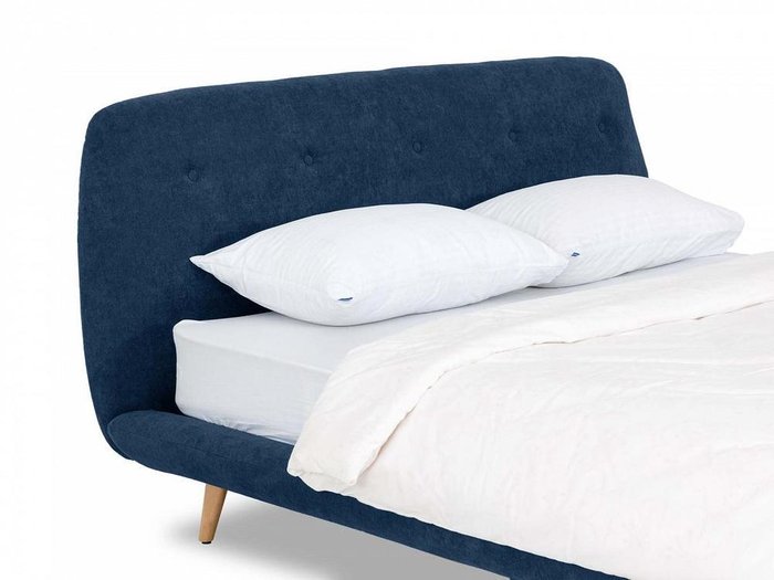 Кровать Loa синего цвета 160x200 - лучшие Кровати для спальни в INMYROOM