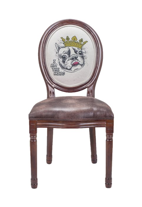 Стул Volker King dog с обивкой из льна и экокожи - купить Обеденные стулья по цене 26460.0