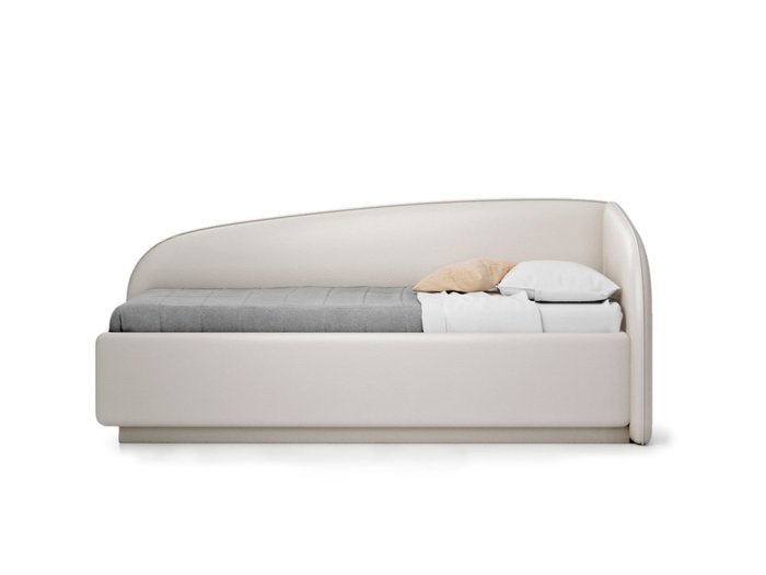 Кровать Amelia светло-бежевого цвета с решеткой 90х190  