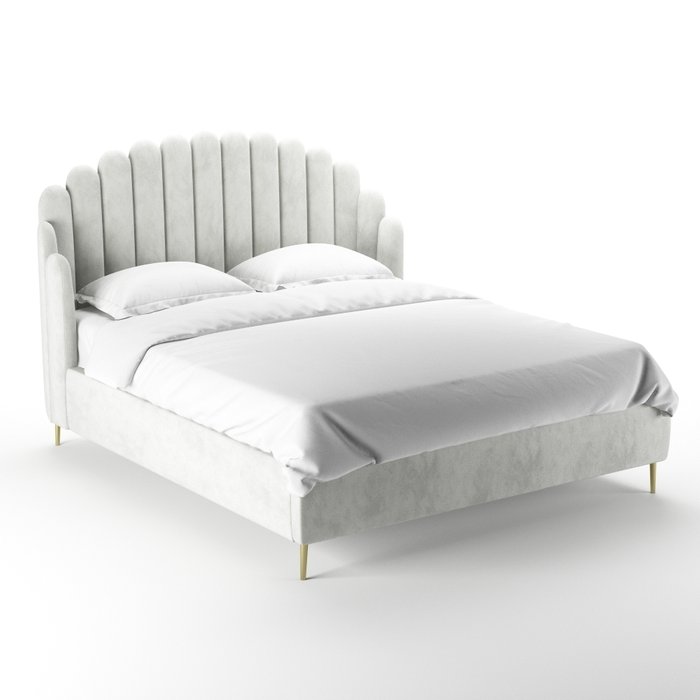Кровать Amira 180х200 серого цвета