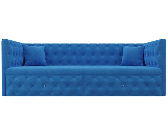 Прямой диван-кровать Найс голубого цвета