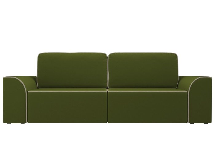 Прямой диван-кровать Вилсон зеленого цвета