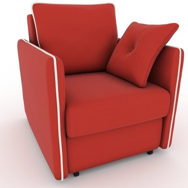 Кресло-кровать Cardinal красного цвета