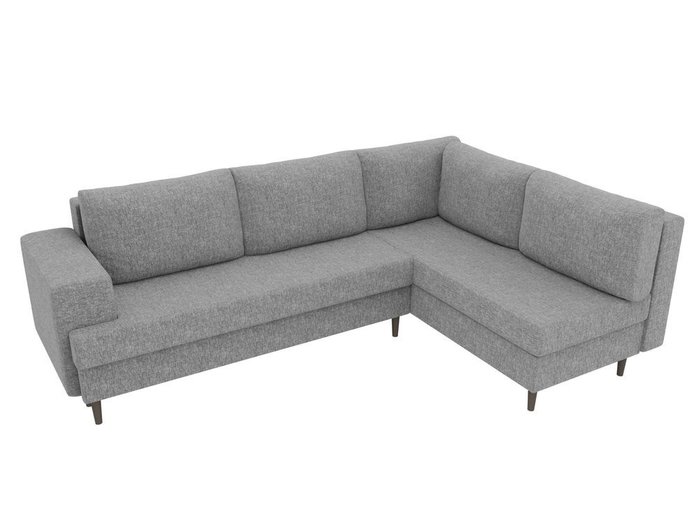 Угловой диван-кровать Сильвана серого цвета