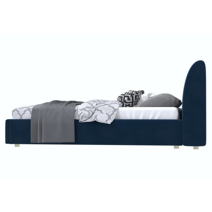 Кровать Бекка 160x200 синего цвета