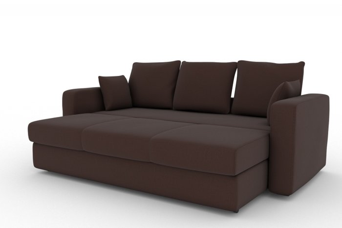 Прямой диван-кровать Liverpool коричневого цвета