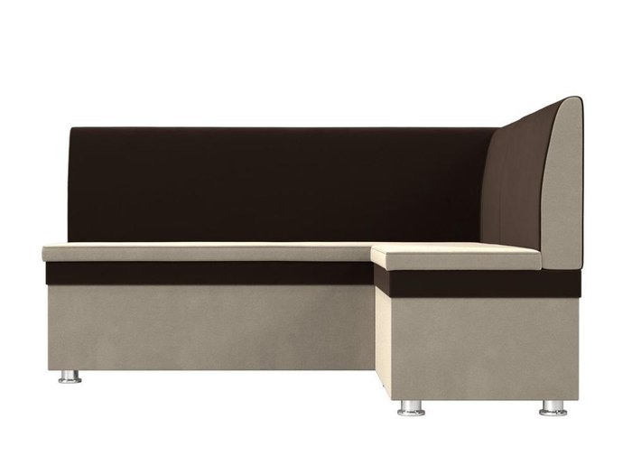 Угловой диван Уют коричнево-бежевого цвета - купить Угловые диваны по цене 21990.0