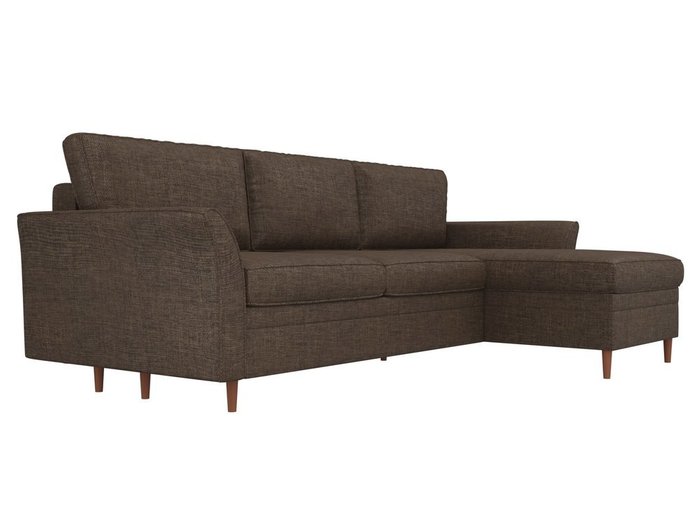 Угловой диван-кровать София коричневого цвета - лучшие Угловые диваны в INMYROOM