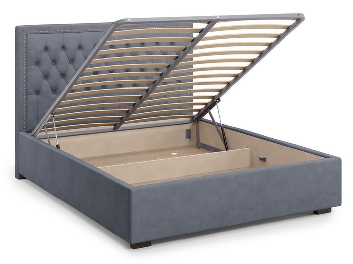 Кровать с подъемным механизмом Orto 160х200 серого цвета