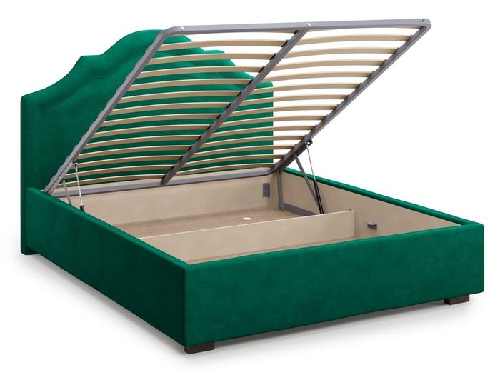 Кровать с подъемным механизмом Madzore 180х200 зеленого цвета