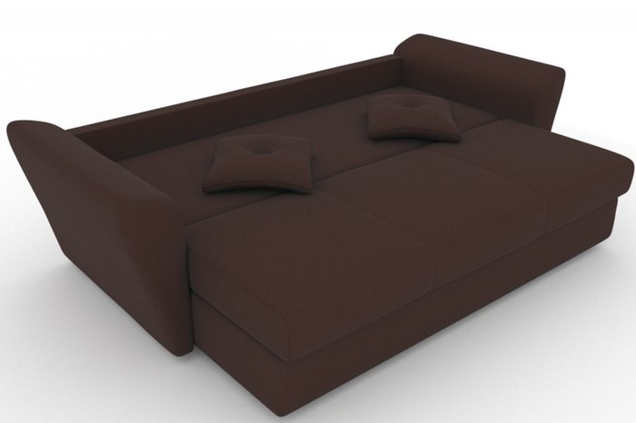 Прямой диван-кровать Neapol коричневого цвета