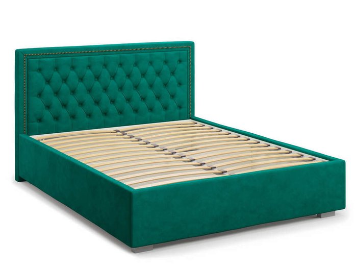 Кровать Orto без подъемного механизма 140х200 зеленого цвета