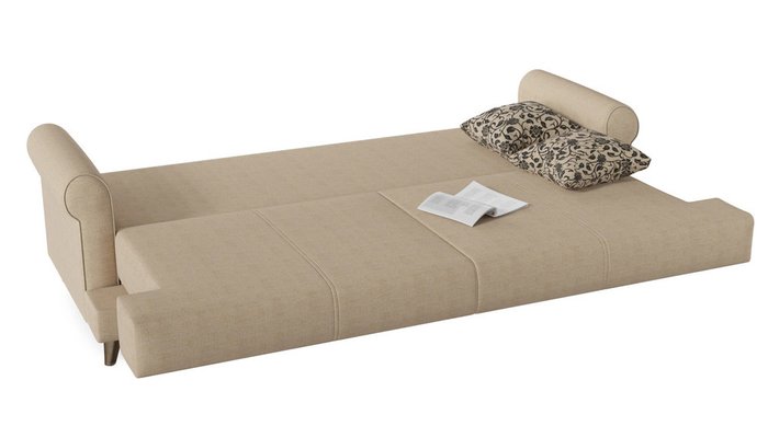 Диван-кровать Мирта Милфорд бежевого цвета - лучшие Прямые диваны в INMYROOM
