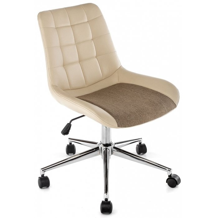 Компьютерный стул Marco beige fabric бежево-коричневого цвета
