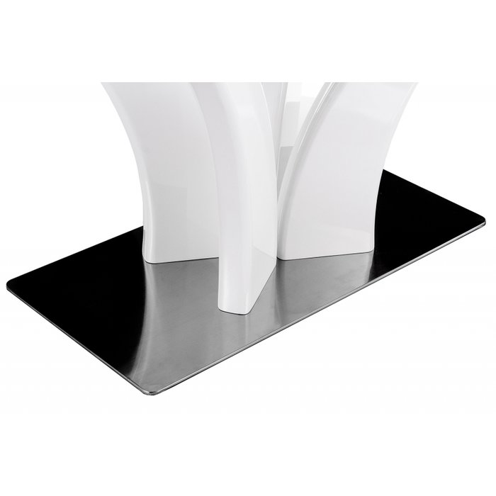 Раскладной обеденный стол Horns super white белого цвета