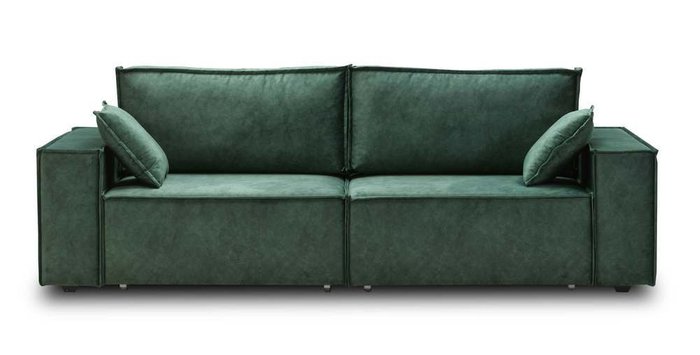 Диван прямой Фабио зеленого цвета - купить Прямые диваны по цене 29300.0